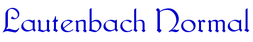 Lautenbach Normal 字体